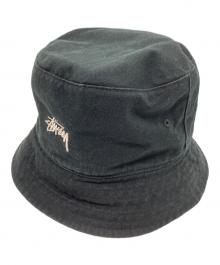 stussy（ステューシー）の古着「リバーシブルバケットハット」｜ブラック×カーキ