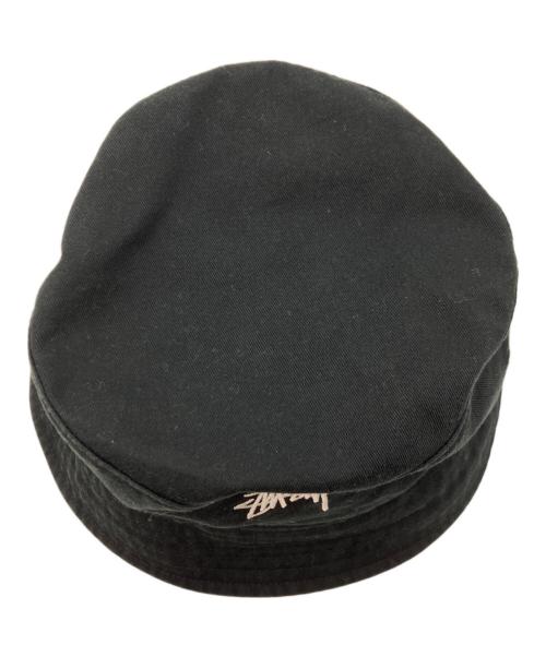 stussy（ステューシー）stussy (ステューシー) リバーシブルバケットハット ブラック×カーキ サイズ:下記参照の古着・服飾アイテム