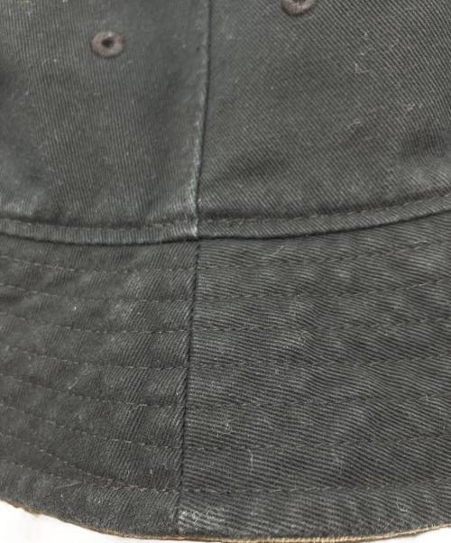 stussy（ステューシー）stussy (ステューシー) リバーシブルバケットハット ブラック×カーキ サイズ:下記参照の古着・服飾アイテム