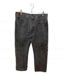 LEVI'S（リーバイス）の古着「505/ペイントデニムパンツ」｜ブラック