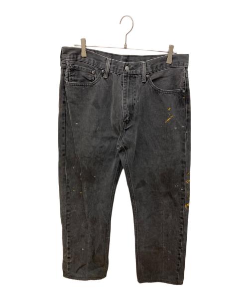 LEVI'S（リーバイス）LEVI'S (リーバイス) 505/ペイントデニムパンツ ブラック サイズ:W36×L36の古着・服飾アイテム