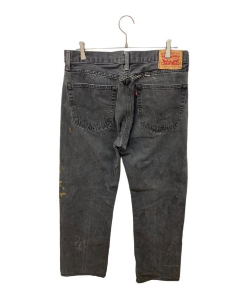 LEVI'S（リーバイス）LEVI'S (リーバイス) 505/ペイントデニムパンツ ブラック サイズ:W36×L36の古着・服飾アイテム