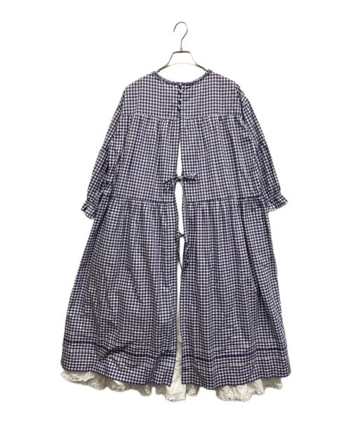 PINK HOUSE（ピンクハウス）PINK HOUSE (ピンクハウス) ギンガムチェックレイヤードワンピース パープル サイズ:Freeの古着・服飾アイテム