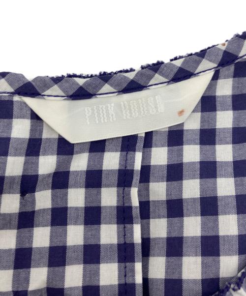 PINK HOUSE（ピンクハウス）PINK HOUSE (ピンクハウス) ギンガムチェックレイヤードワンピース パープル サイズ:Freeの古着・服飾アイテム