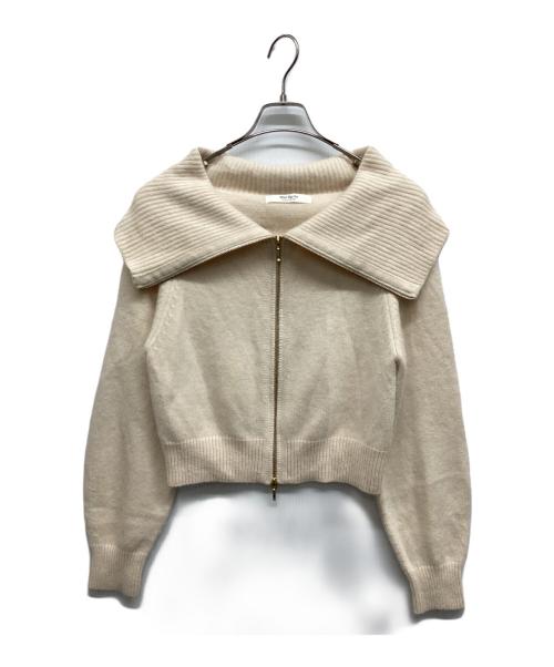 HER LIP TO（ハーリップトゥ）Her lip to (ハーリップトゥ) Her lip to Big Collar Knit Top アイボリー サイズ:Freeの古着・服飾アイテム