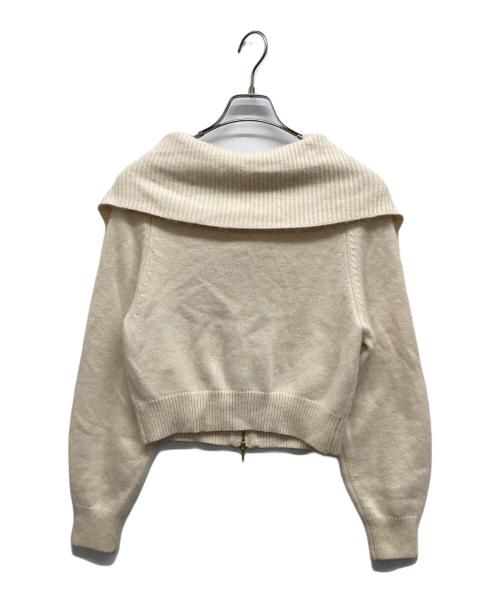 HER LIP TO（ハーリップトゥ）Her lip to (ハーリップトゥ) Her lip to Big Collar Knit Top アイボリー サイズ:Freeの古着・服飾アイテム