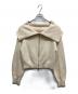 Her lip to（ハーリップトゥ）の古着「Her lip to Big Collar Knit Top」｜アイボリー