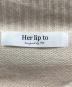 中古・古着 Her lip to (ハーリップトゥ) Her lip to Big Collar Knit Top アイボリー サイズ:Free：6000円