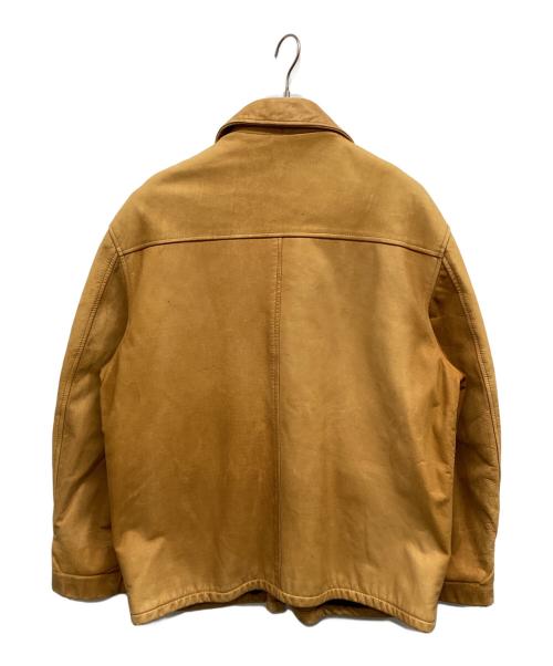 Schott（ショット）Schott (ショット) Schott ヌバックレザー裏地ブランケットカーコート ベージュ サイズ:記載なしの古着・服飾アイテム
