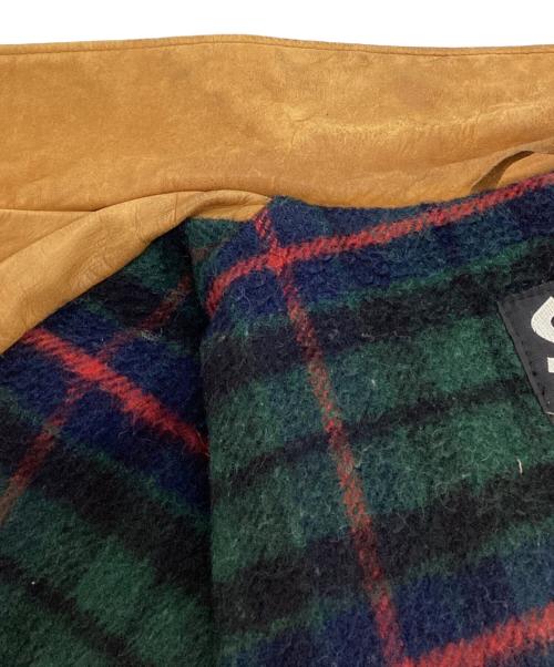 Schott（ショット）Schott (ショット) Schott ヌバックレザー裏地ブランケットカーコート ベージュ サイズ:記載なしの古着・服飾アイテム