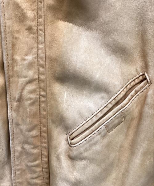 Schott（ショット）Schott (ショット) Schott ヌバックレザー裏地ブランケットカーコート ベージュ サイズ:記載なしの古着・服飾アイテム