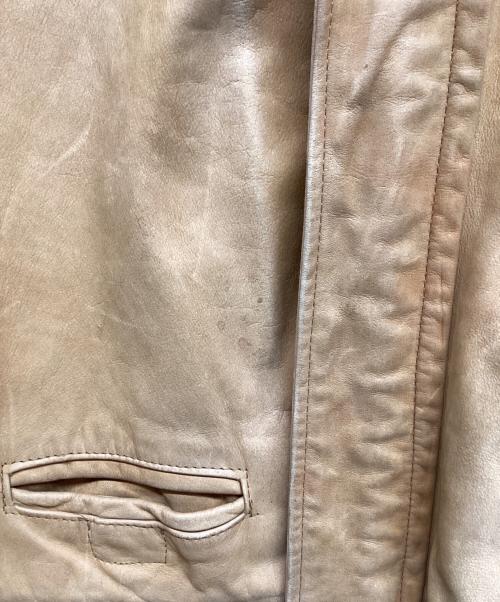 Schott（ショット）Schott (ショット) Schott ヌバックレザー裏地ブランケットカーコート ベージュ サイズ:記載なしの古着・服飾アイテム