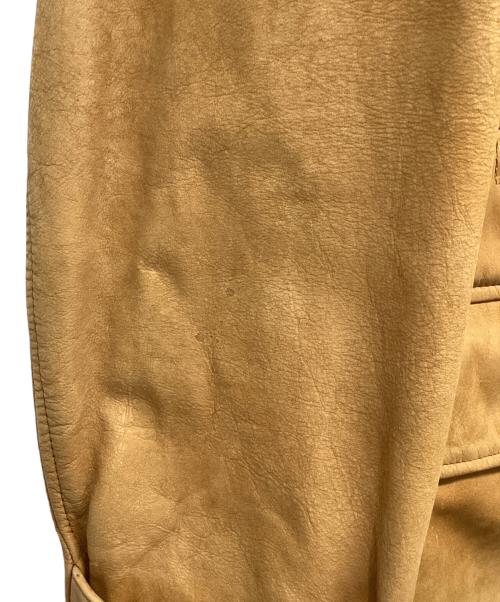 Schott（ショット）Schott (ショット) Schott ヌバックレザー裏地ブランケットカーコート ベージュ サイズ:記載なしの古着・服飾アイテム