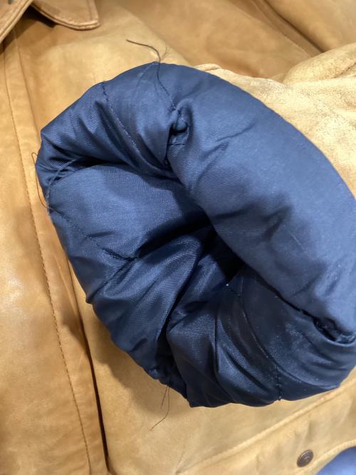 Schott（ショット）Schott (ショット) Schott ヌバックレザー裏地ブランケットカーコート ベージュ サイズ:記載なしの古着・服飾アイテム