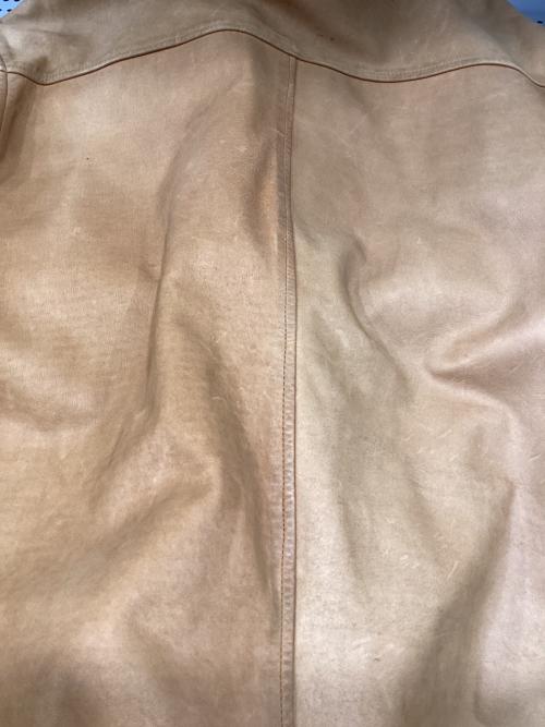 Schott（ショット）Schott (ショット) Schott ヌバックレザー裏地ブランケットカーコート ベージュ サイズ:記載なしの古着・服飾アイテム