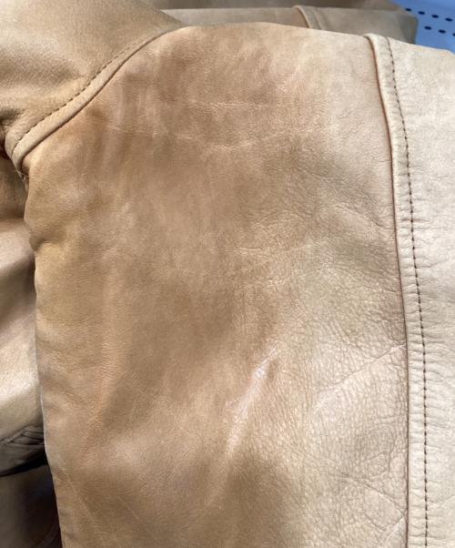 Schott（ショット）Schott (ショット) Schott ヌバックレザー裏地ブランケットカーコート ベージュ サイズ:記載なしの古着・服飾アイテム