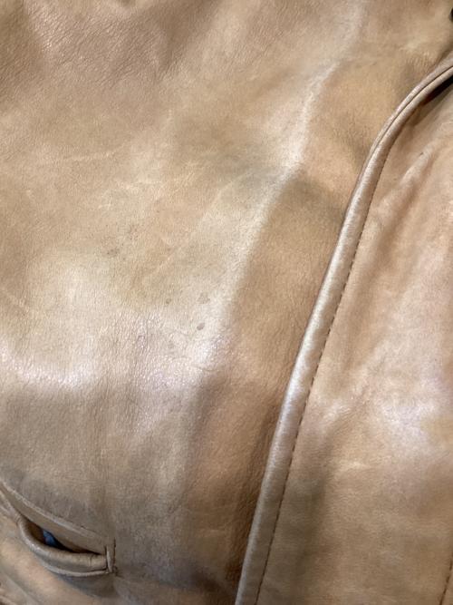 Schott（ショット）Schott (ショット) Schott ヌバックレザー裏地ブランケットカーコート ベージュ サイズ:記載なしの古着・服飾アイテム