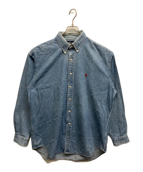 POLO RALPH LAUREN（ポロ・ラルフローレン）POLO RALPH LAUREN (ポロ・ラルフローレン) BLAIRE デニムシャツ インディゴ サイズ:Lの古着・服飾アイテム