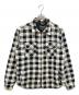 stussy（ステューシー）の古着「チェックジップアップシャツ」｜ホワイト×ブラック