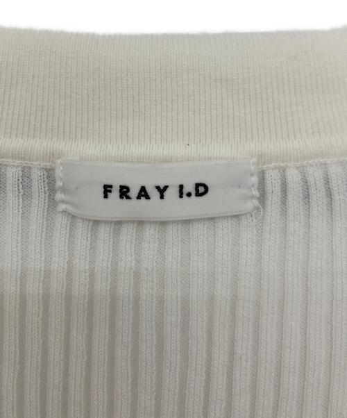 FRAY ID（フレイ アイディー）FRAY ID (フレイ アイディー) オープンカラーポロセットワンピース ホワイト×ブラック サイズ:Sの古着・服飾アイテム