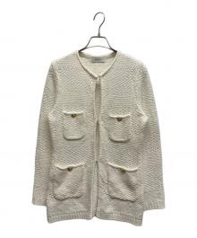 ANAYI（アナイ）の古着「コットンテープニット ジャケット」｜ホワイト