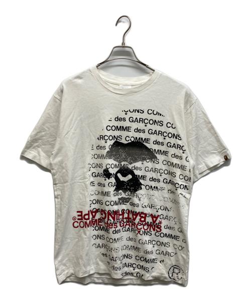 COMME des GARCONS（コムデギャルソン）COMME des GARCONS A BATHING APE (アベイシングエイプ) CDG OSAKA X BAPE® TEE #2　CDG大阪5周年記念　001TEK231907C　プリントTシャツ ホワイト サイズ:Lの古着・服飾アイテム