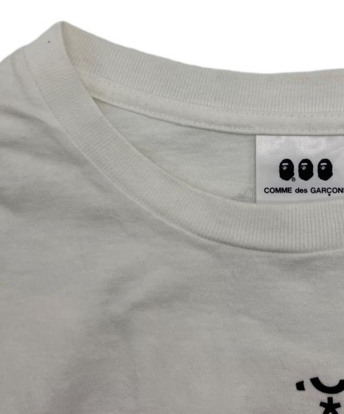 COMME des GARCONS（コムデギャルソン）COMME des GARCONS A BATHING APE (アベイシングエイプ) CDG OSAKA X BAPE® TEE #2　CDG大阪5周年記念　001TEK231907C　プリントTシャツ ホワイト サイズ:Lの古着・服飾アイテム