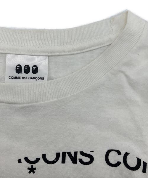 COMME des GARCONS（コムデギャルソン）COMME des GARCONS A BATHING APE (アベイシングエイプ) CDG OSAKA X BAPE® TEE #2　CDG大阪5周年記念　001TEK231907C　プリントTシャツ ホワイト サイズ:Lの古着・服飾アイテム