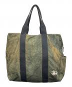 stussyステューシー）の古着「CANVAS FLIGHT BAG」｜オリーブ