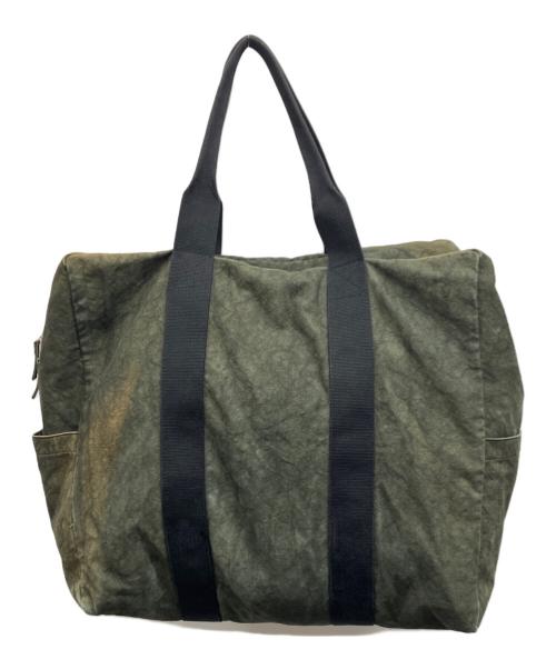 stussy（ステューシー）stussy (ステューシー) CANVAS FLIGHT BAG オリーブの古着・服飾アイテム