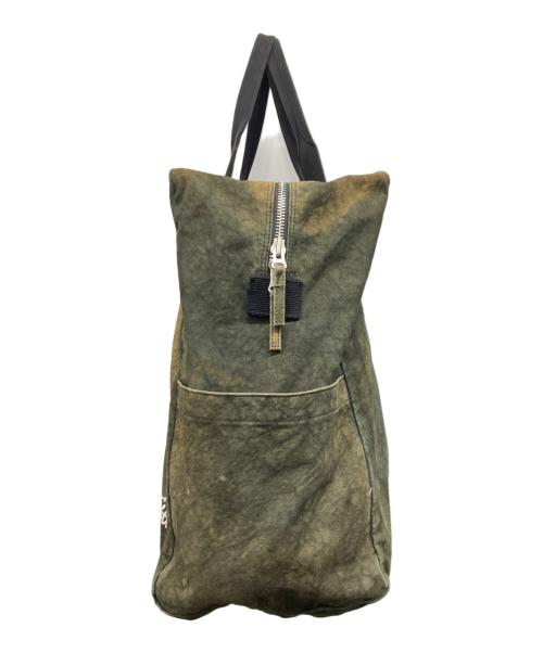 stussy（ステューシー）stussy (ステューシー) CANVAS FLIGHT BAG オリーブの古着・服飾アイテム