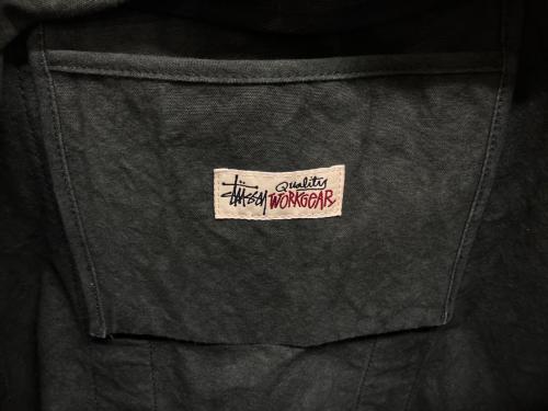 stussy（ステューシー）stussy (ステューシー) CANVAS FLIGHT BAG オリーブの古着・服飾アイテム