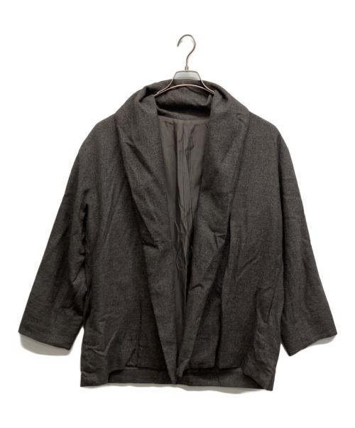 wirrow（ウィロウ）wirrow (ウィロウ) 22AW MELANGE WOOL MIDDLE ROBE ウール ミドルローブ ブラウン サイズ:SIZE 2の古着・服飾アイテム