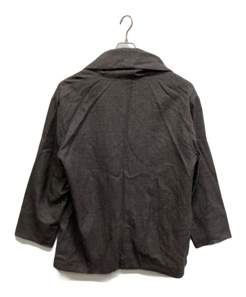 wirrow（ウィロウ）wirrow (ウィロウ) 22AW MELANGE WOOL MIDDLE ROBE ウール ミドルローブ ブラウン サイズ:SIZE 2の古着・服飾アイテム