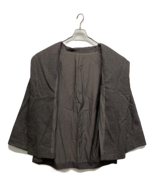wirrow（ウィロウ）wirrow (ウィロウ) 22AW MELANGE WOOL MIDDLE ROBE ウール ミドルローブ ブラウン サイズ:SIZE 2の古着・服飾アイテム