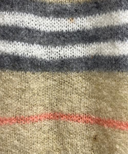 BURBERRY LONDON（バーバリーロンドン）BURBERRY LONDON (バーバリーロンドン) ボーダーニット ベージュ サイズ:1の古着・服飾アイテム