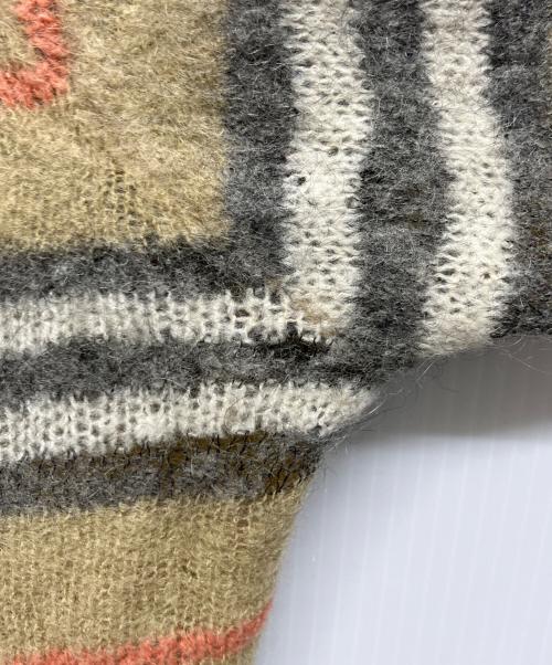 BURBERRY LONDON（バーバリーロンドン）BURBERRY LONDON (バーバリーロンドン) ボーダーニット ベージュ サイズ:1の古着・服飾アイテム