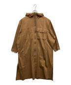 Y'sワイズ）の古着「23AW　COTTON TWILL HOODED COAT　コットンツイルフーデッドコート　YJ-D85-002」｜ブラウン