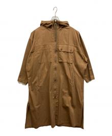 Y's（ワイズ）の古着「23AW　COTTON TWILL HOODED COAT　コットンツイルフーデッドコート　YJ-D85-002」｜ブラウン