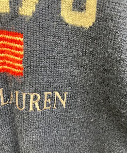 CHAPS RALPH LAUREN（チャップス ラルフローレン）CHAPS RALPH LAUREN (チャップス ラルフローレン) 90's CRL-78星条旗ウールセーター ネイビー サイズ:Lの古着・服飾アイテム