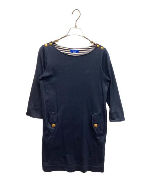 BLUE LABEL CRESTBRIDGE（ブルーレーベルクレストブリッジ）BLUE LABEL CRESTBRIDGE (ブルーレーベルクレストブリッジ) カットソーワンピース ネイビー サイズ:Mの古着・服飾アイテム