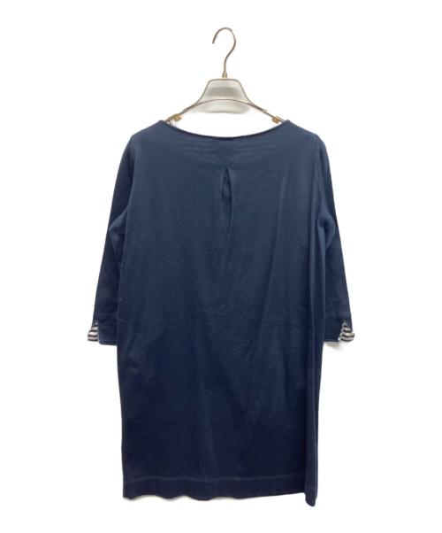 BLUE LABEL CRESTBRIDGE（ブルーレーベルクレストブリッジ）BLUE LABEL CRESTBRIDGE (ブルーレーベルクレストブリッジ) カットソーワンピース ネイビー サイズ:Mの古着・服飾アイテム