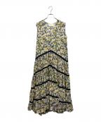 merletteマーレット）の古着「wallis flower print dress」｜イエロー