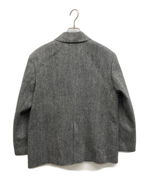 ebure（エブール）ebure (エブール) Ron Herman (ロンハーマン) ホームスパン調ツイードジャケット グレー サイズ:38の古着・服飾アイテム