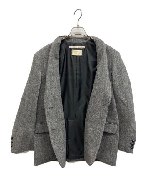 ebure（エブール）ebure (エブール) Ron Herman (ロンハーマン) ホームスパン調ツイードジャケット グレー サイズ:38の古着・服飾アイテム