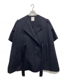 ebure（エブール）の古着「リュクスシャルムビーバー ケープコート」｜ネイビー