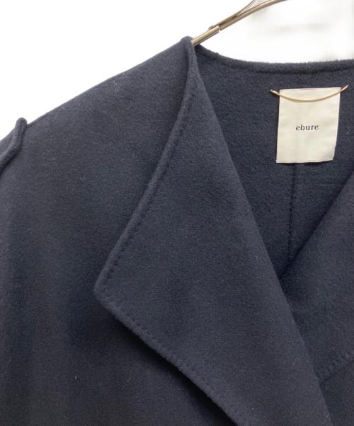 ebure（エブール）ebure (エブール) リュクスシャルムビーバー ケープコート ネイビー サイズ:36の古着・服飾アイテム