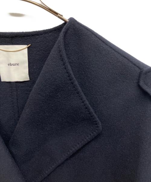 ebure（エブール）ebure (エブール) リュクスシャルムビーバー ケープコート ネイビー サイズ:36の古着・服飾アイテム