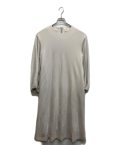 ebure（エブール）ebure (エブール) 天竺ニットロングワンピース アイボリー サイズ:38の古着・服飾アイテム