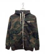 THE NORTH FACEザ ノース フェイス）の古着「REARVIEW CAMO FLEECE HOODIE」｜カーキ